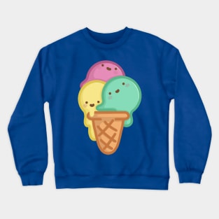 Super Cute Yummy Ice Cream - Kawaii Ice Cream Crewneck Sweatshirt